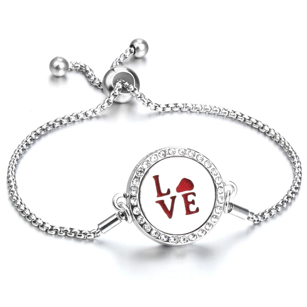 Adjustable Aromatherapy Bracelet – Aroma Perfume Essential Oil Diffuser Jewelry